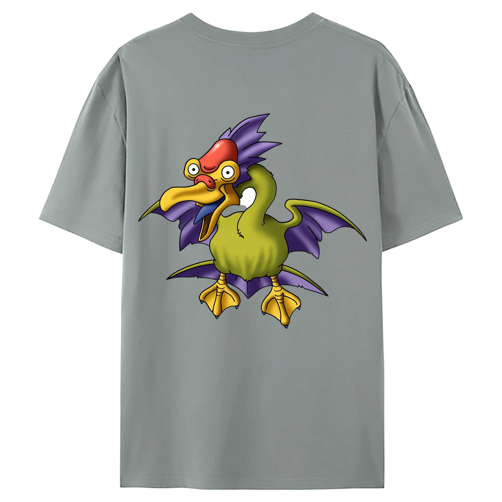 （画像用） ドラゴンクエスト Doragon Kuesuto Dragon Quest 綿100％ メンズ半袖Tシャツ（バックプリント） 通気性